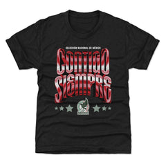 Mexico National Team 500 Level Youth Contigo Siempre Vintage T-Shirt Black