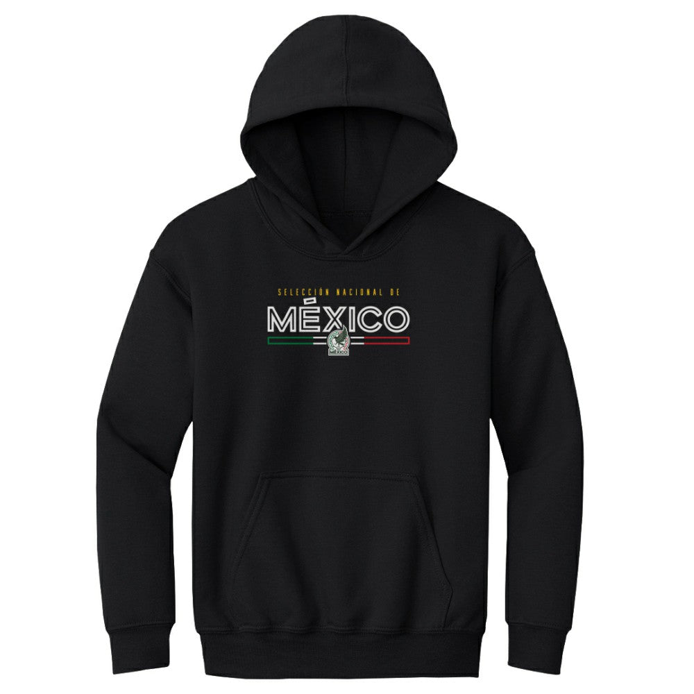 Mexico National Team 500 Level Youth Inline Pullover Hoodie Black