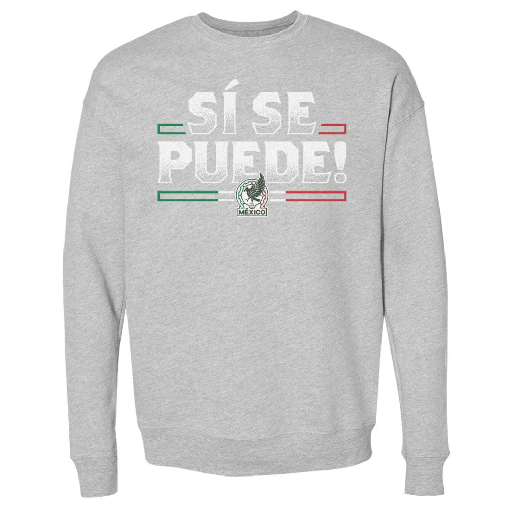 Mexico National Team 500 Level Si Se Puede Pullover Sweatshirt Heather Gray