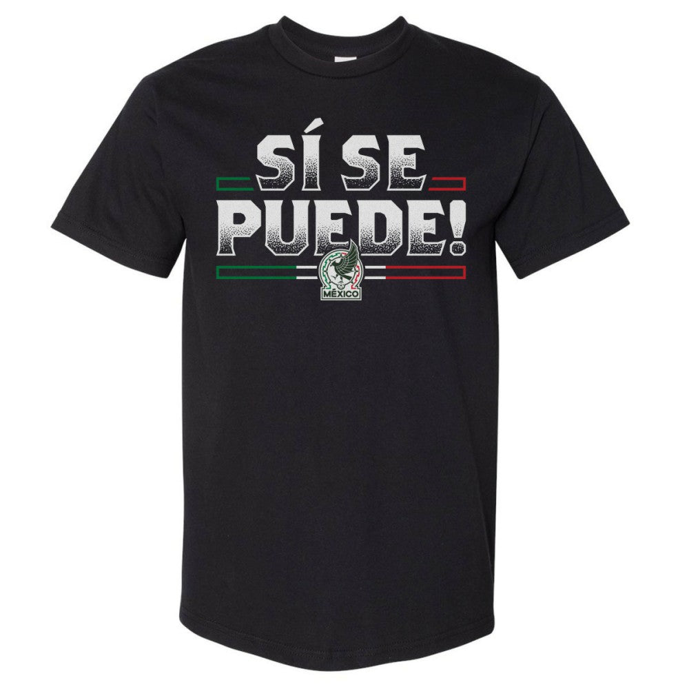 Mexico National Team 500 Level Si Se Puede Heavyweight T-Shirt Black