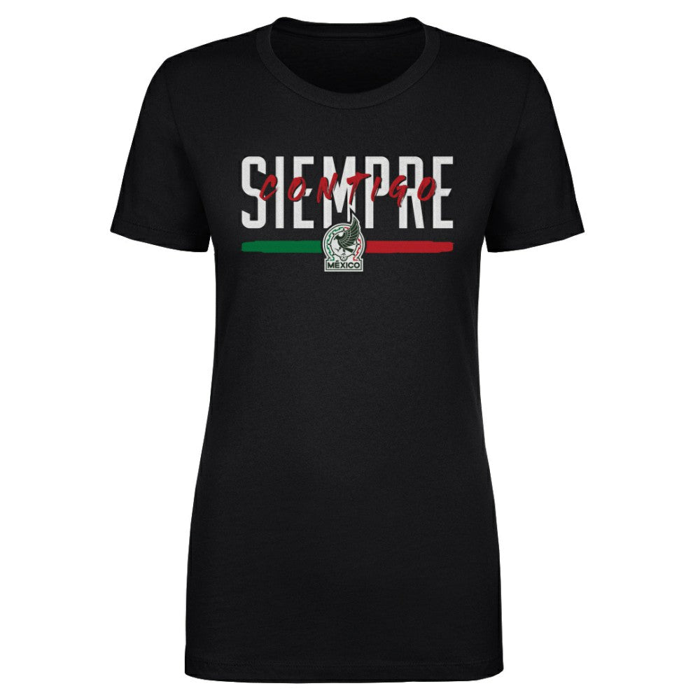 Mexico National Team 500 Level Women's Siempre Contigo T-Shirt Black