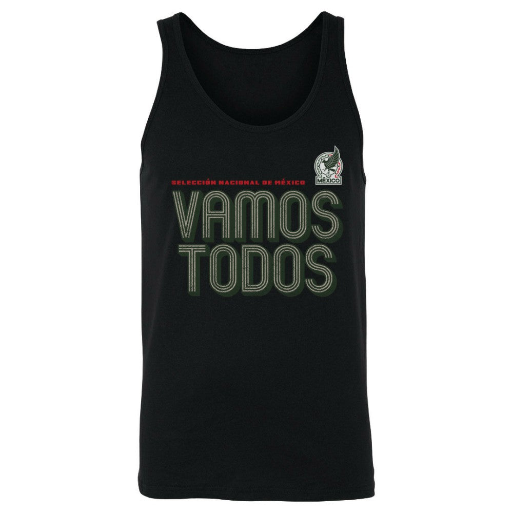 Mexico National Team 500 Level Vamos Todos Inline Bold Tank Top Black