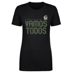 Mexico National Team 500 Level Women's Vamos Todos Inline Bold T-Shirt Black