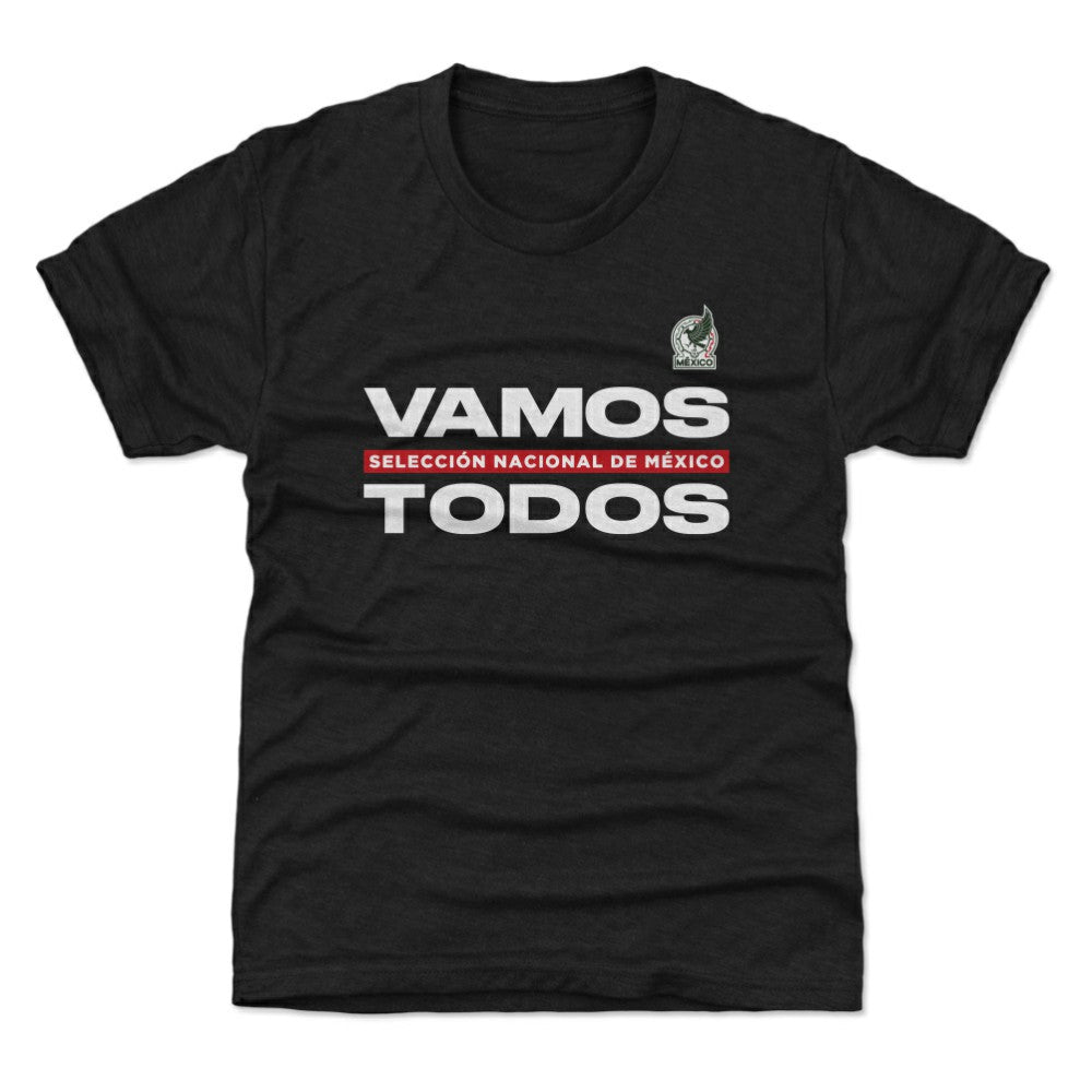 Mexico National Team 500 Level Youth Vamos Todos T-Shirt Black