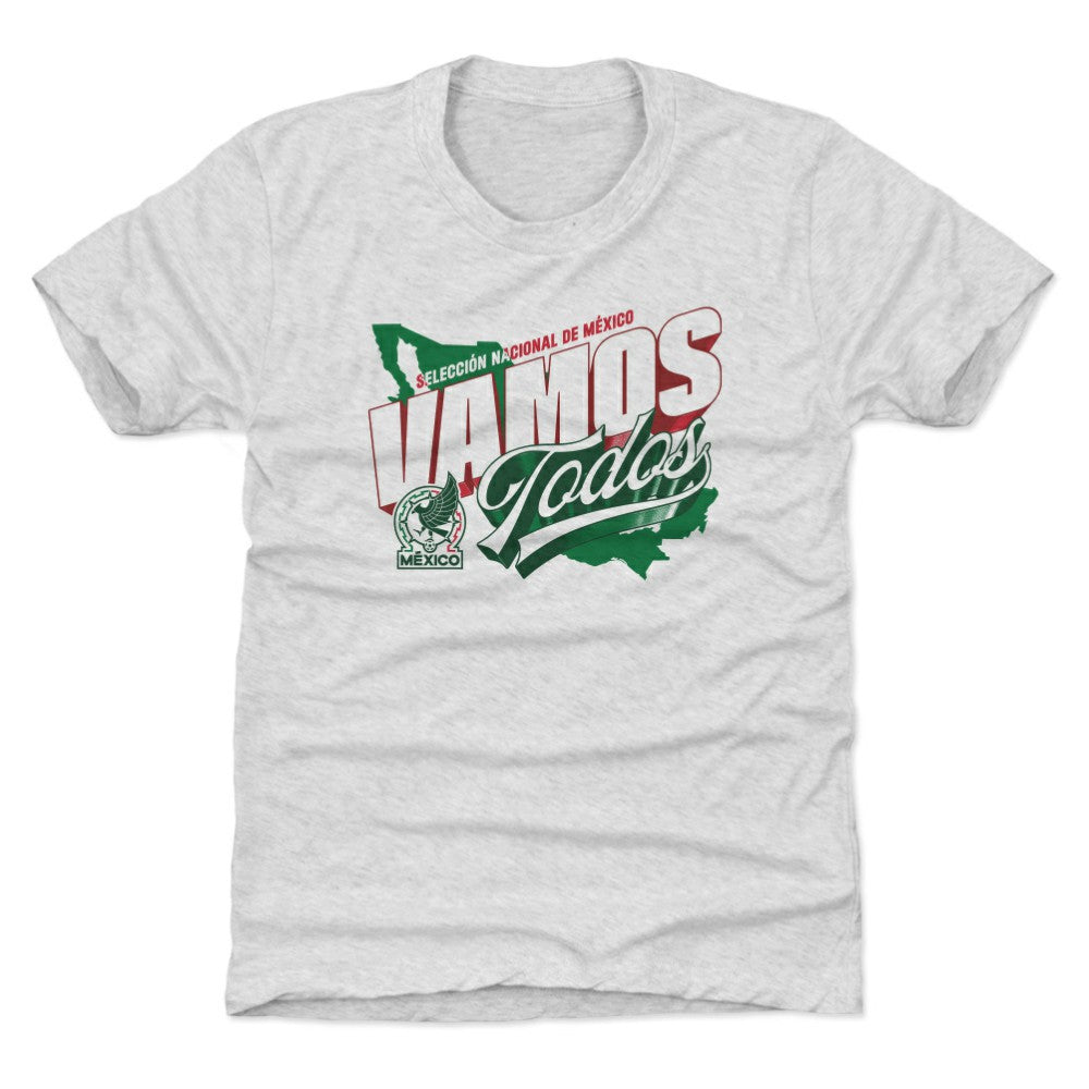 Mexico National Team 500 Level Youth Vamos Todos Country T-Shirt Gray