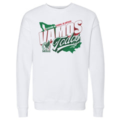 Mexico National Team 500 Level Vamos Todos Country Crewneck Sweatshirt White