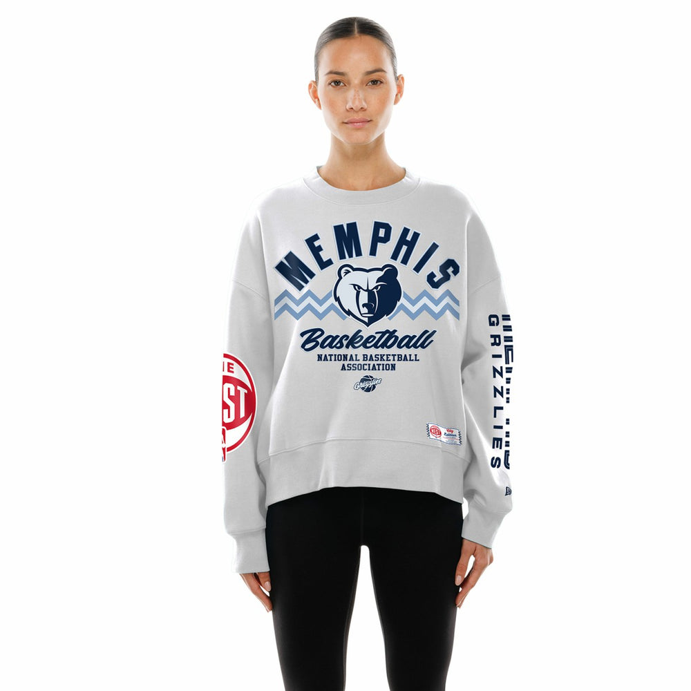 Memphis Grizzlies Women's 2025/26 City Edition Sweatshirt White | New Era Lifestyle