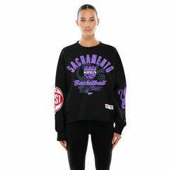 Sacramento Kings Women's 2025/26 City Edition Sweatshirt Black | New Era Lifestyle