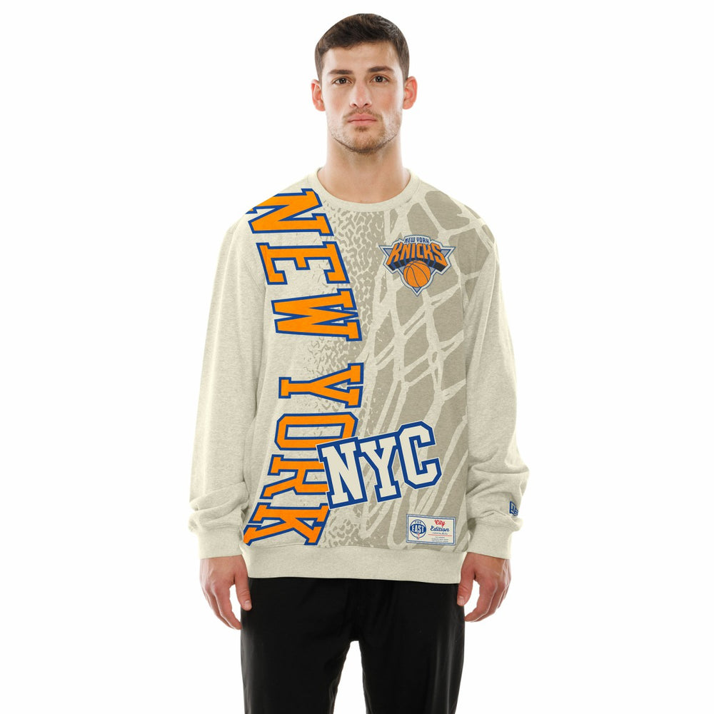 New York Knicks 2025/26 City Edition Sweatshirt Tan | New Era Lifestyle