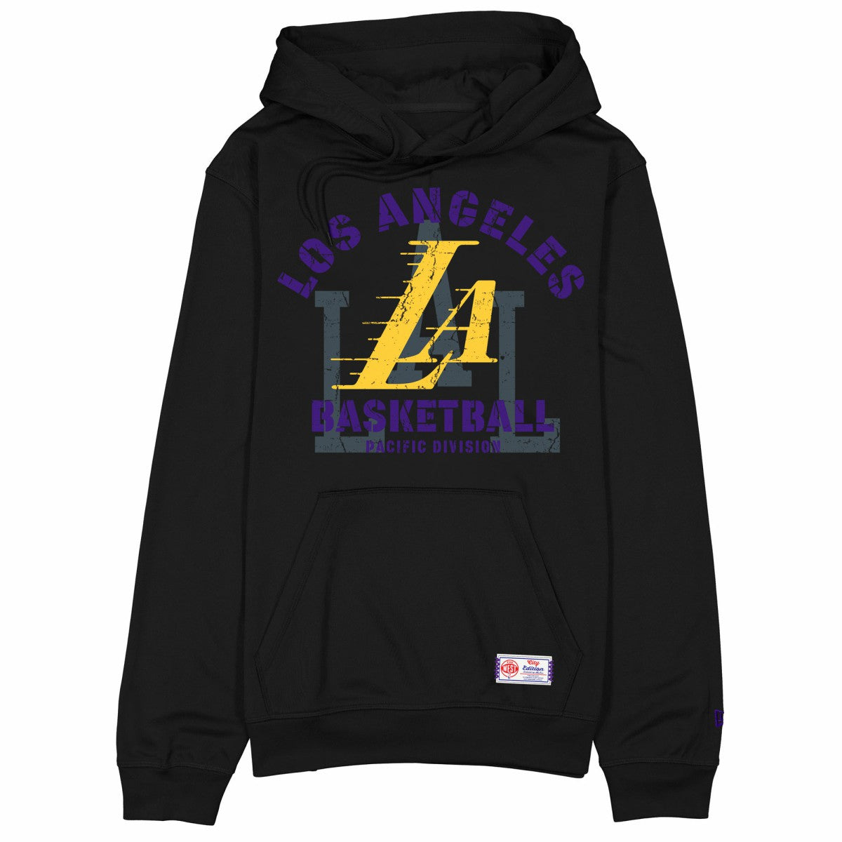 Los Angeles Lakers 2025/26 City Edition Fleece Hoodie Black | New Era Lifestyle