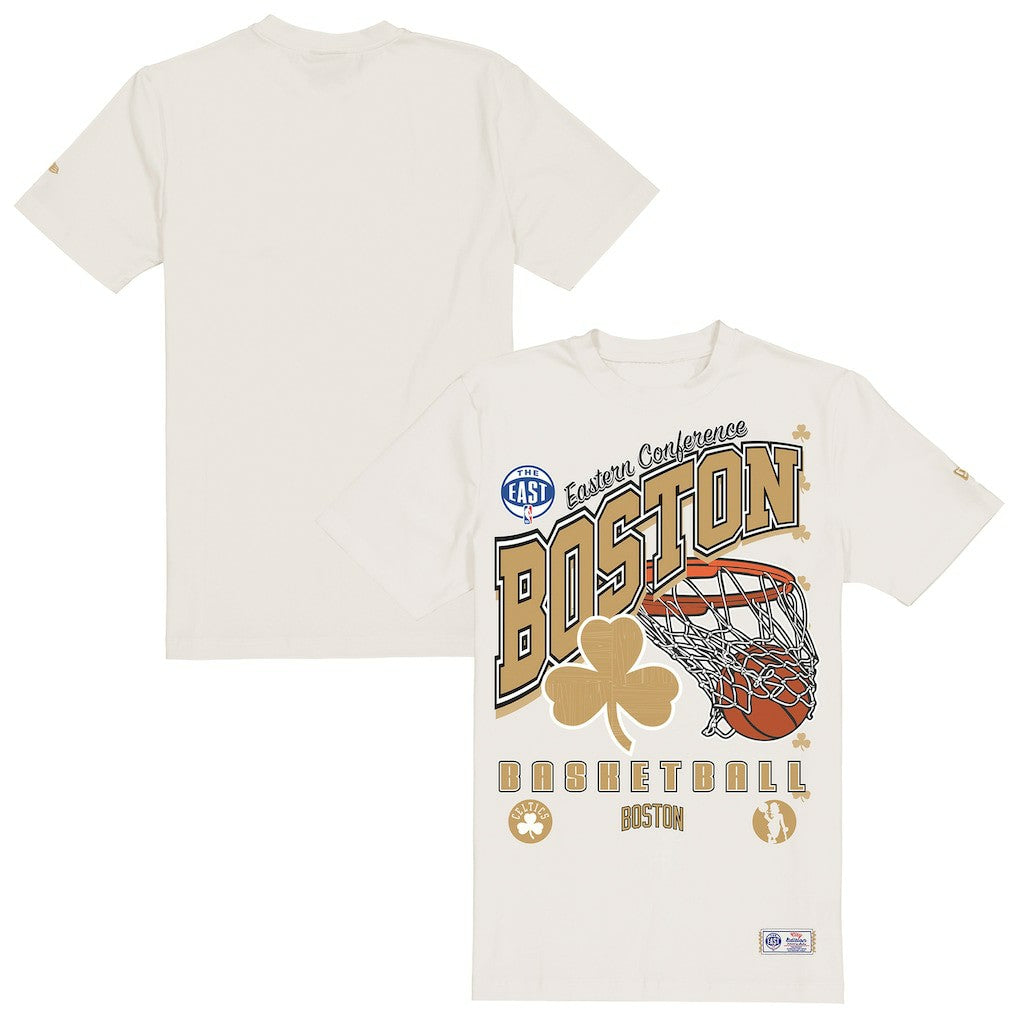 Boston Celtics Oversized City Edition Remix Vintage T-Shirt Cream | New Era outlet