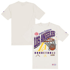 Los Angeles Lakers Oversized City Edition Remix Vintage T-Shirt Cream | New Era