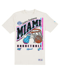 Miami Heat Oversized City Edition Remix Vintage T-Shirt Cream | New Era Lifestyle