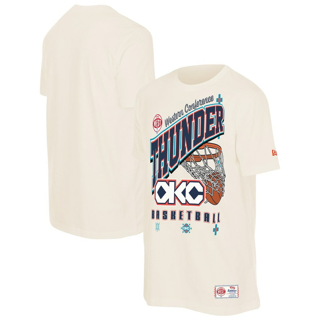 Oklahoma City Thunder Oversized City Edition Remix Vintage T-Shirt Cream | New Era outlet