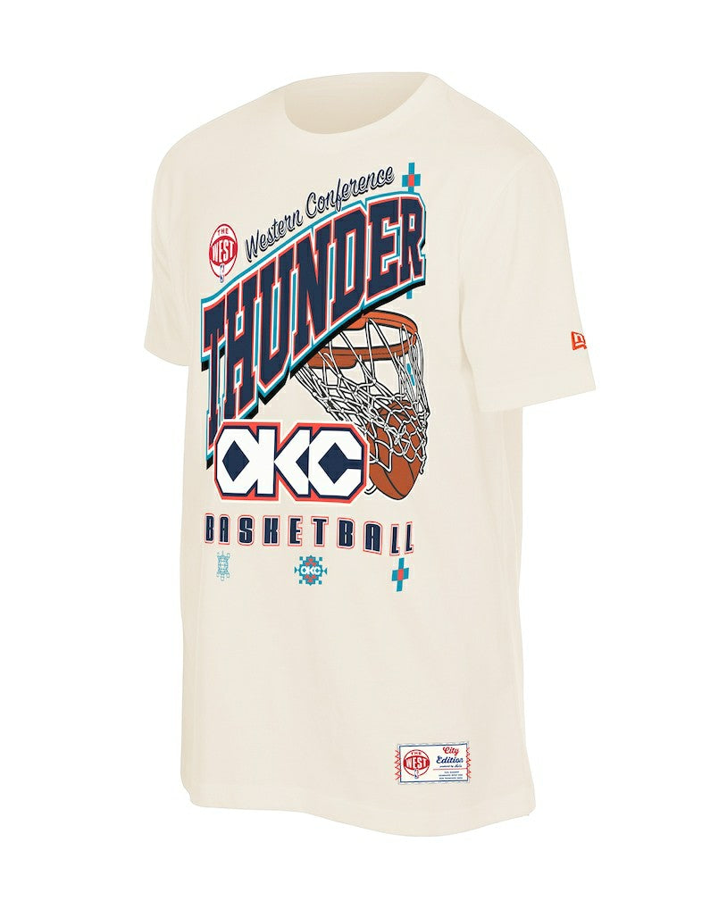 Oklahoma City Thunder Oversized City Edition Remix Vintage T-Shirt Cream | New Era outlet