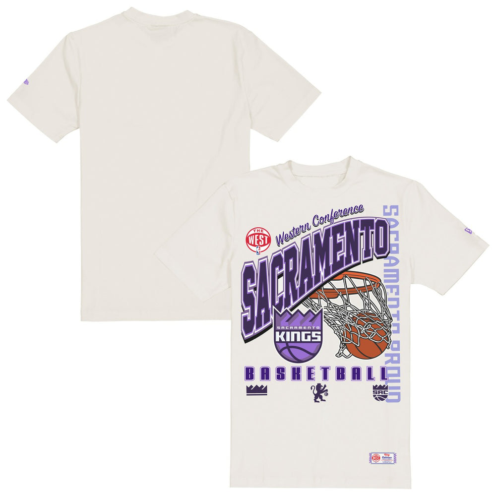 Sacramento Kings Oversized City Edition Remix Vintage T-Shirt Cream | New Era Lifestyle