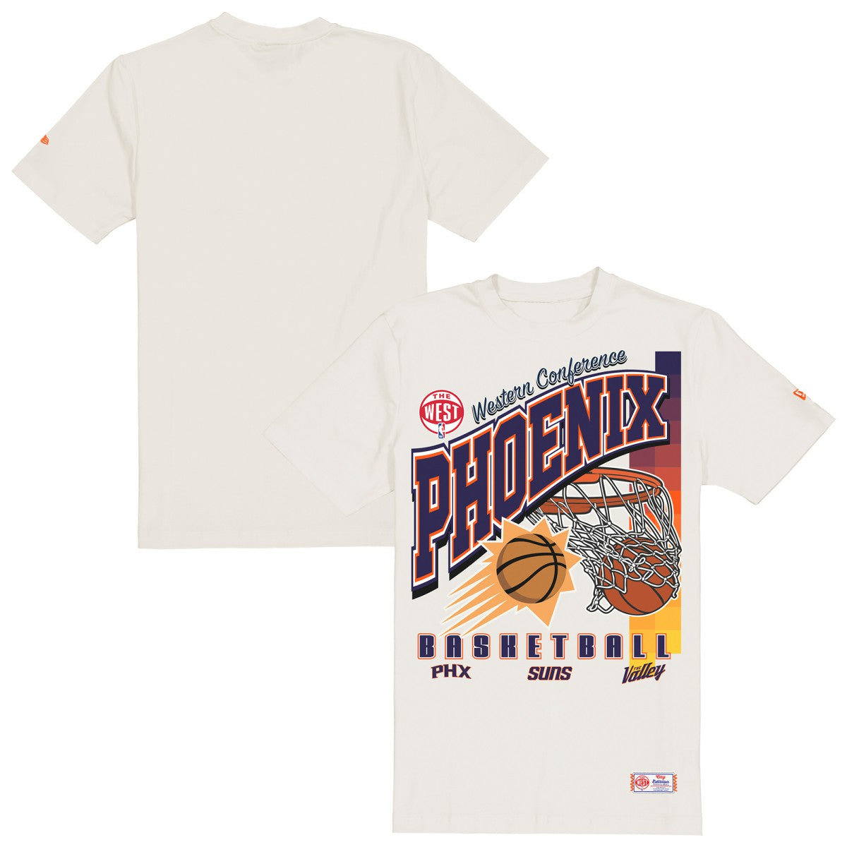 Phoenix Suns Oversized City Edition Remix Vintage T-Shirt Cream | New Era discount