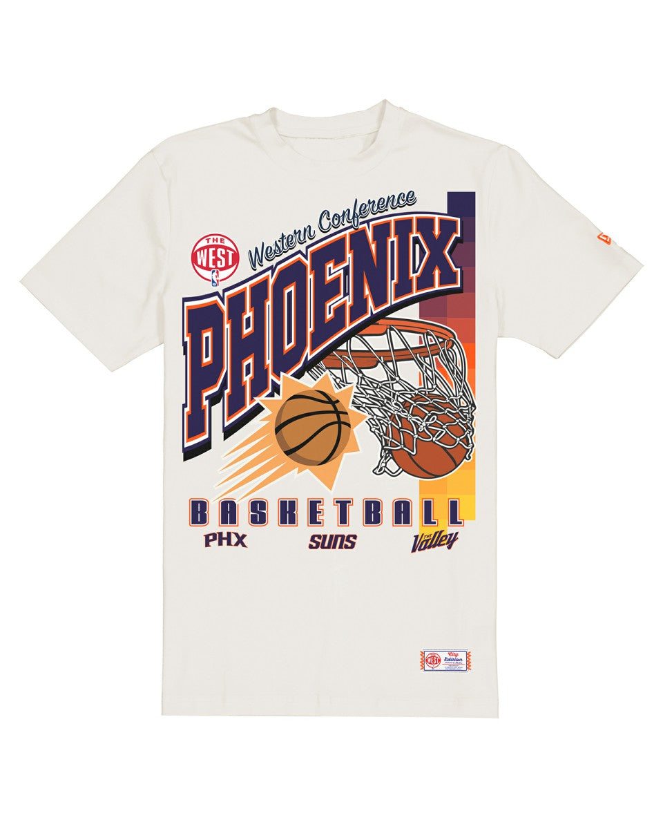 Phoenix Suns Oversized City Edition Remix Vintage T-Shirt Cream | New Era discount