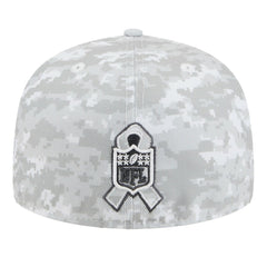 Philadelphia Eagles New Era 2025 Salute to Service Fan Pack 59FIFTY Fitted Hat White