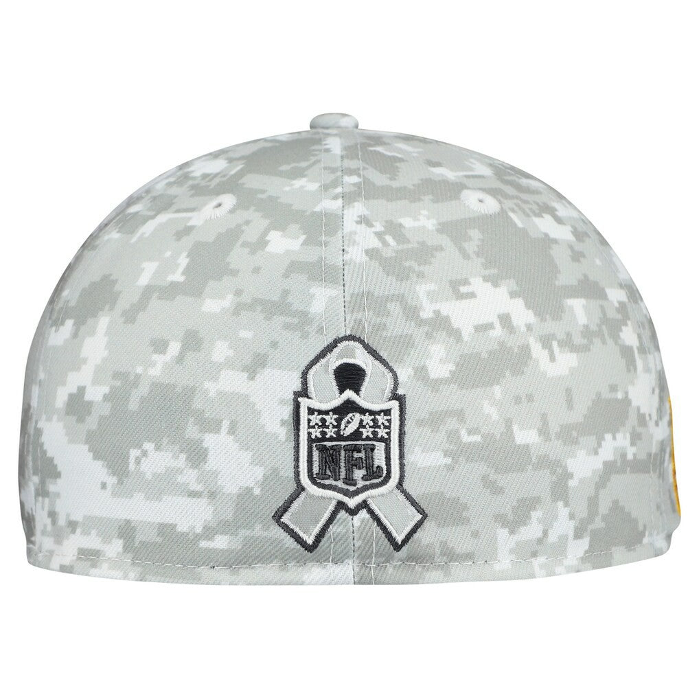 Miami Dolphins New Era 2025 Salute to Service Fan Pack 59FIFTY Fitted Hat White