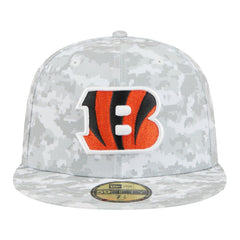 Cincinnati Bengals New Era 2025 Salute to Service Fan Pack 59FIFTY Fitted Hat White