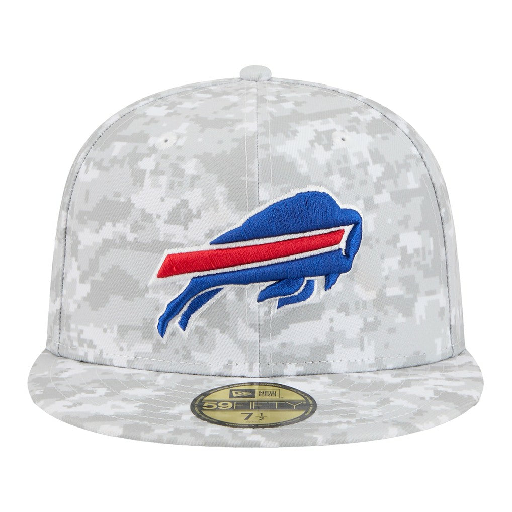 Buffalo Bills New Era 2025 Salute to Service Fan Pack 59FIFTY Fitted Hat White