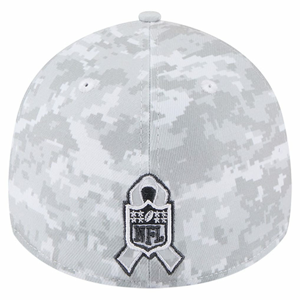 Kansas City Chiefs New Era 2025 Salute to Service Digital Camo Fan Pack 39THIRTY Flex Hat White
