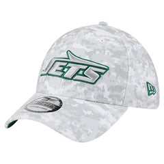 New York Jets New Era 2025 Salute to Service Digital Camo Fan Pack 39THIRTY Flex Hat White
