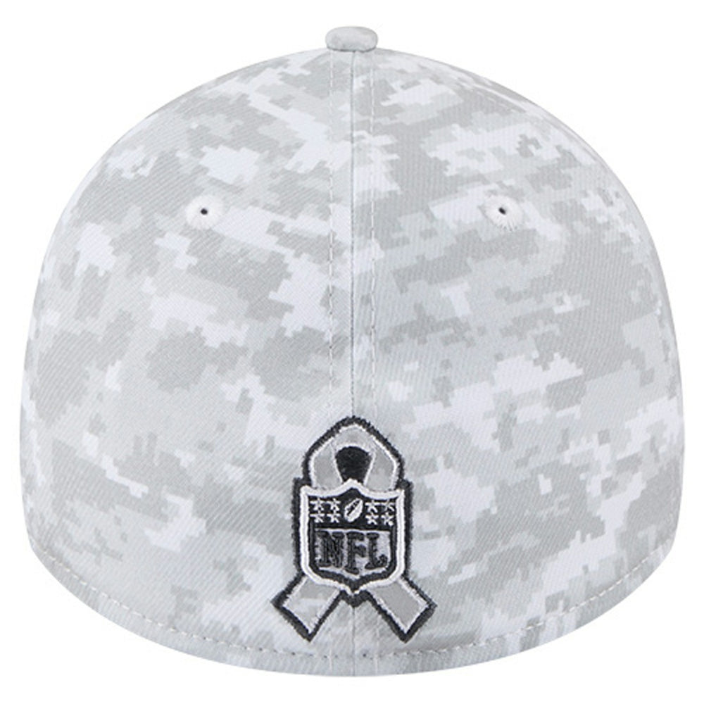 New York Jets New Era 2025 Salute to Service Digital Camo Fan Pack 39THIRTY Flex Hat White