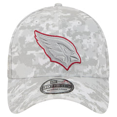 Arizona Cardinals New Era 2025 Salute to Service Digital Camo Fan Pack 39THIRTY Flex Hat White