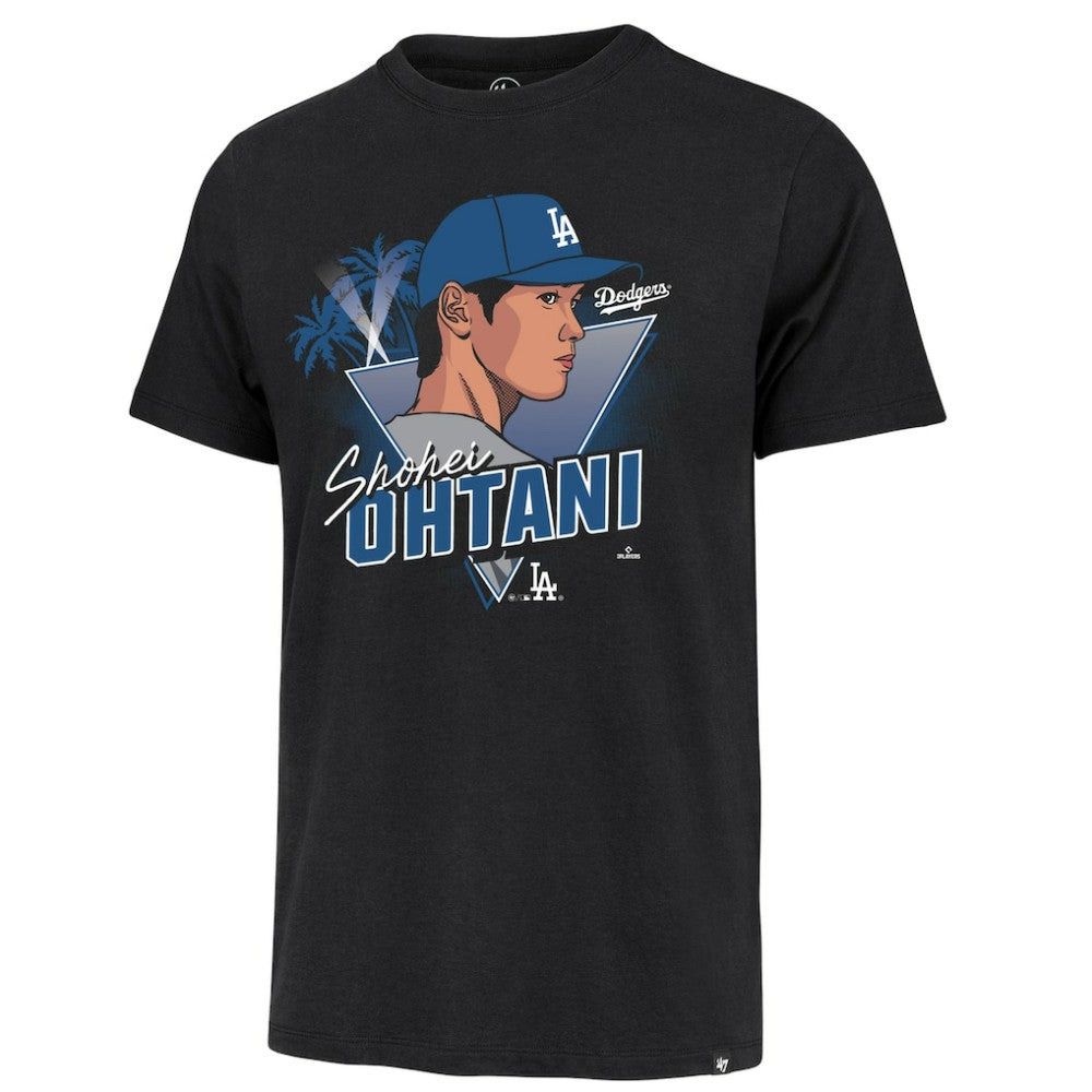 Shohei Ohtani Los Angeles Dodgers '47 Player Caricature Franklin T-Shirt - Black - 47 brand Online