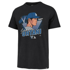 Shohei Ohtani Los Angeles Dodgers '47 Player Caricature Franklin T-Shirt - Black - 47 brand Online
