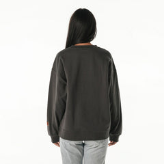 Washington Commanders The Wild Collective Women's Rock Crystal Oversized Crewneck Sweatshirt Charcoal