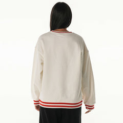 San Francisco 49ers The Wild Collective Women's Oversized Vintage French Terry Sweatshirt Cream
