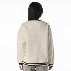 Green Bay Packers The Wild Collective Women's Oversized Vintage French Terry Sweatshirt Cream