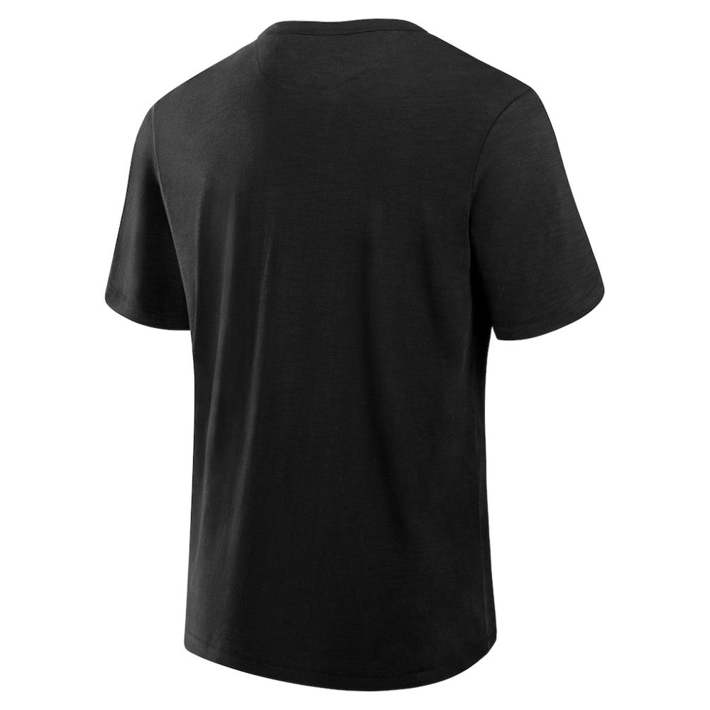 Carolina Hurricanes Fanatics Play Distressed Wordmark Stadium Slub T-Shirt - Black - NHL 203024322