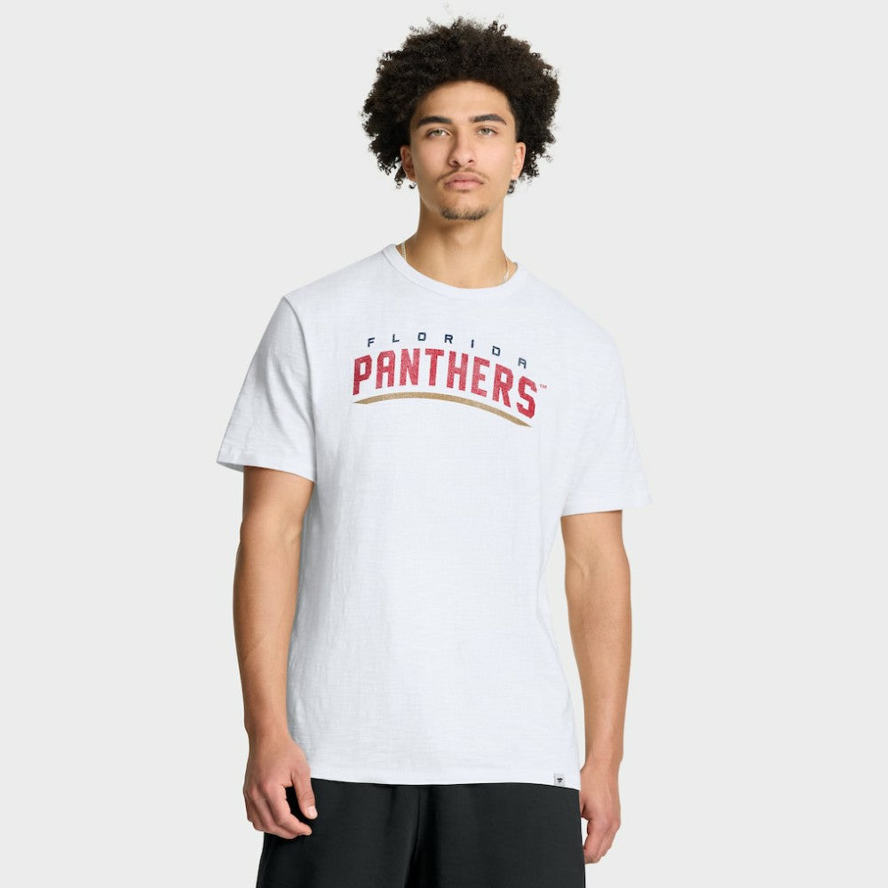 Florida Panthers Fanatics Play Distressed Wordmark Stadium Slub T-Shirt - White - NHL 203024328