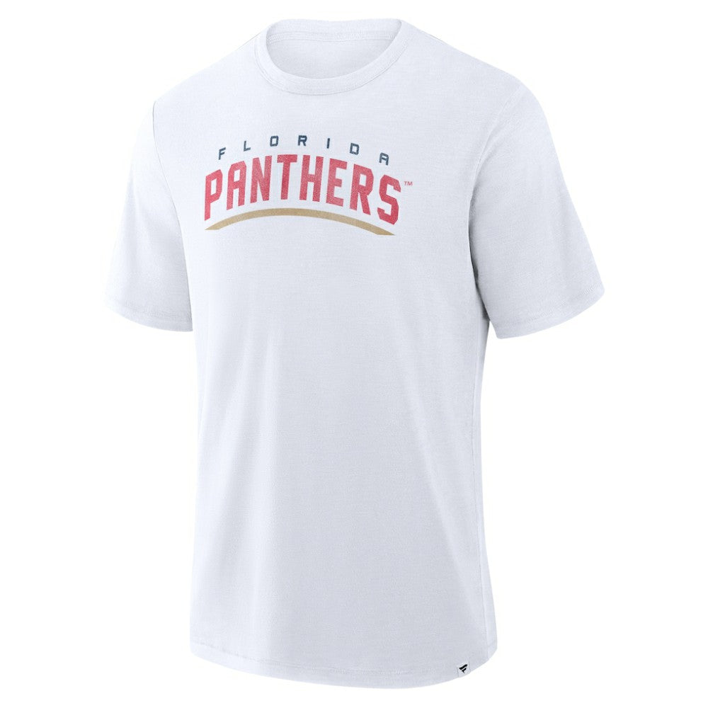 Florida Panthers Fanatics Play Distressed Wordmark Stadium Slub T-Shirt - White - NHL 203024328