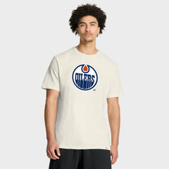 Edmonton Oilers Fanatics Stadium Slub T-Shirt - Cream - NHL 203024626