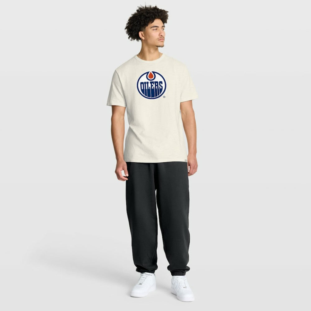 Edmonton Oilers Fanatics Stadium Slub T-Shirt - Cream - NHL 203024626