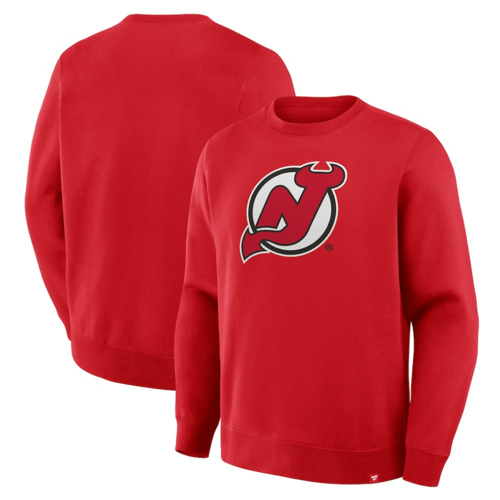 New Jersey Devils Fanatics Essential Legacy Sweatshirt - Red - NHL 203026391