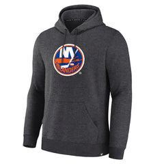 New York Islanders Fanatics Essential Hoodie - Heather Charcoal - NHL 203027927