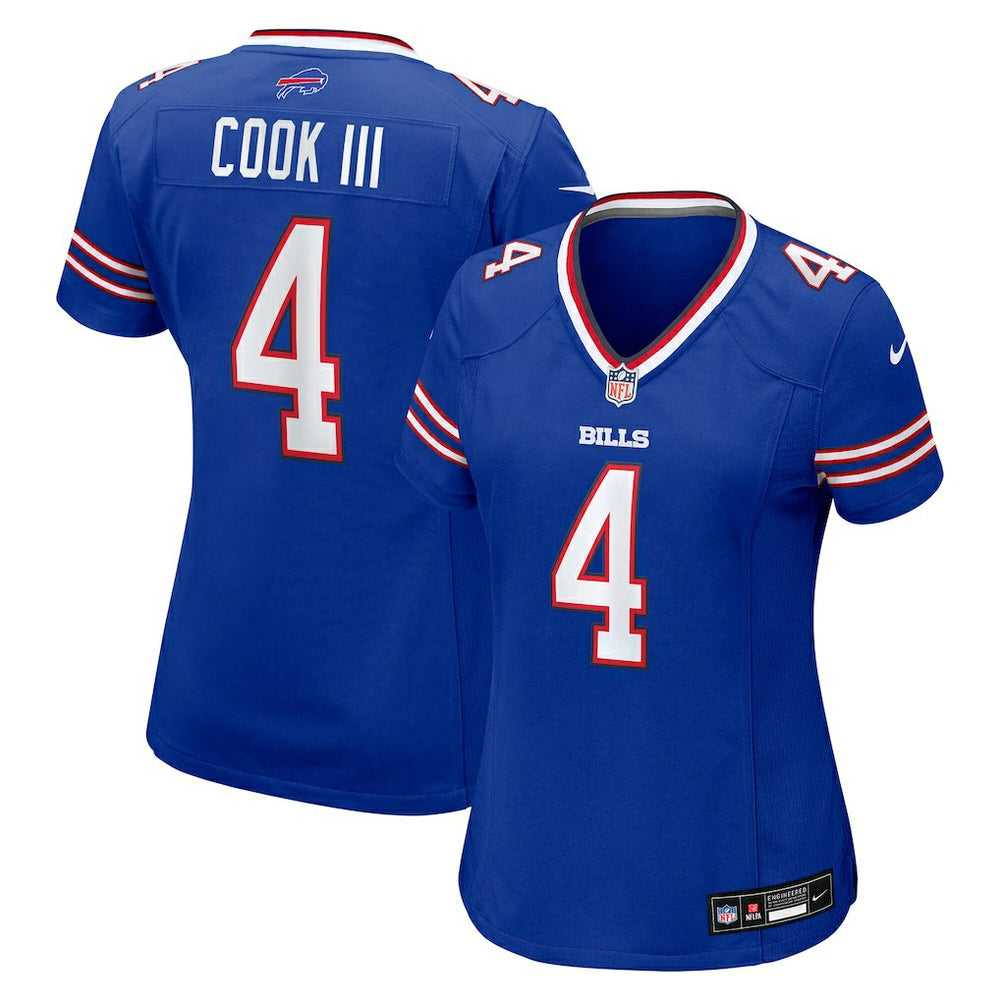 Nike James Cook III Buffalo Bills Women's Team Game Jersey Royal