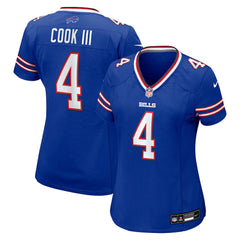 Nike James Cook III Buffalo Bills Women's Team Game Jersey Royal