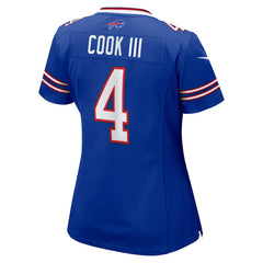 Nike James Cook III Buffalo Bills Women's Team Game Jersey Royal