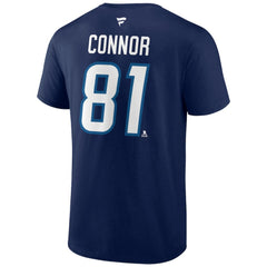 Kyle Connor Winnipeg Jets Fanatics Authentic Stack Name & Number T-Shirt - Navy - NHL 203035127