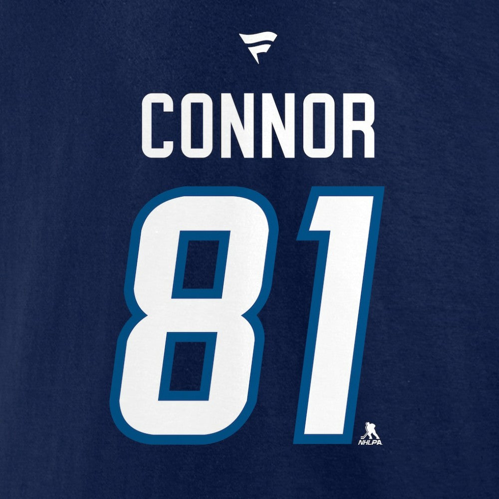 Kyle Connor Winnipeg Jets Fanatics Authentic Stack Name & Number T-Shirt - Navy - NHL 203035127