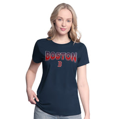 Boston Red Sox G-III 4Her by Carl Banks Women's T-Shirt and Hoodie Combo Pack - Navy/Bright Heather Ceramic - MLB Online