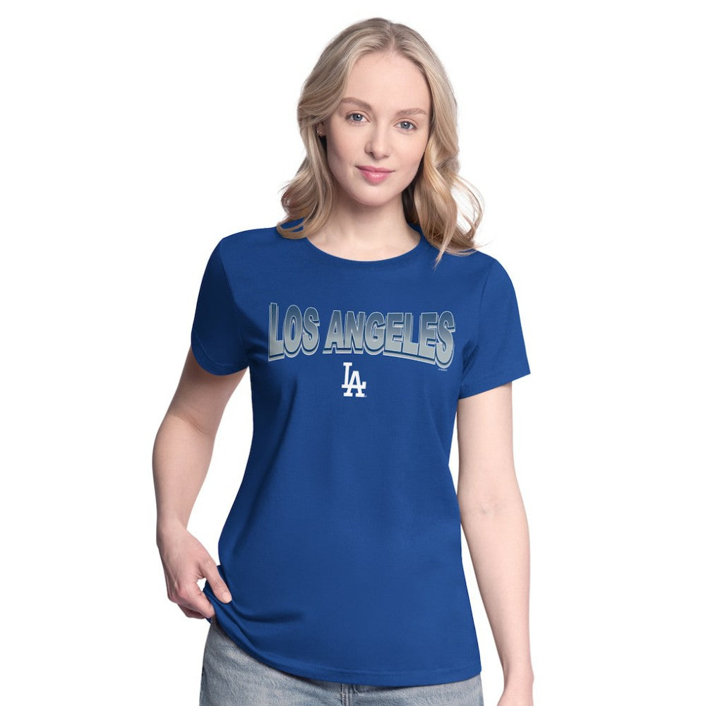 Los Angeles Dodgers G-III 4Her by Carl Banks Women's T-Shirt and Hoodie Combo Pack - Royal/Bright Heather Ceramic - MLB Lifestyle