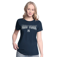 New York Yankees G-III 4Her by Carl Banks Women's T-Shirt and Hoodie Combo Pack - Navy/Bright Heather Ceramic - New Era Sale